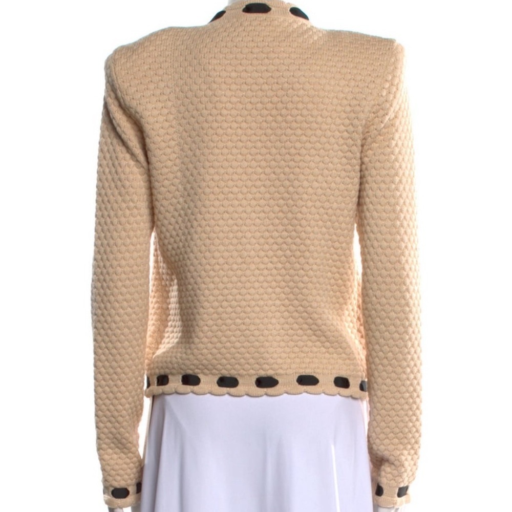L'AGENCE Cream and Black Cardigan - Picture 10 of 11